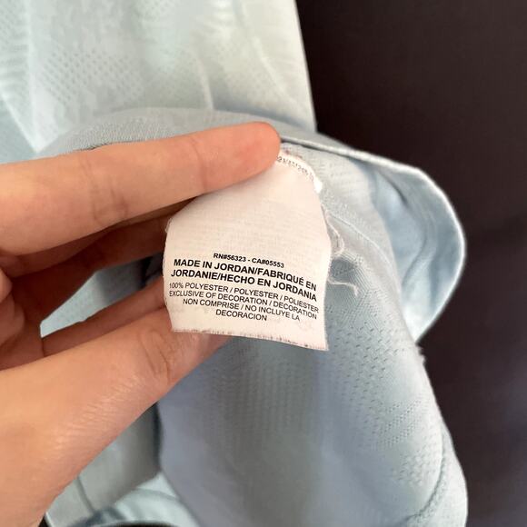 Nike Dri-Fit aqua blue racerback workout tank top women's size small lightweight - Picture 5 of 7